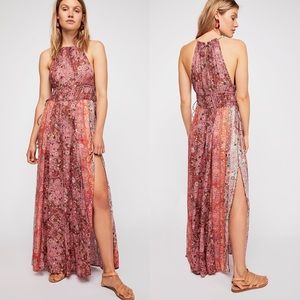 BNWT boho free people celeste printed maxi sz M